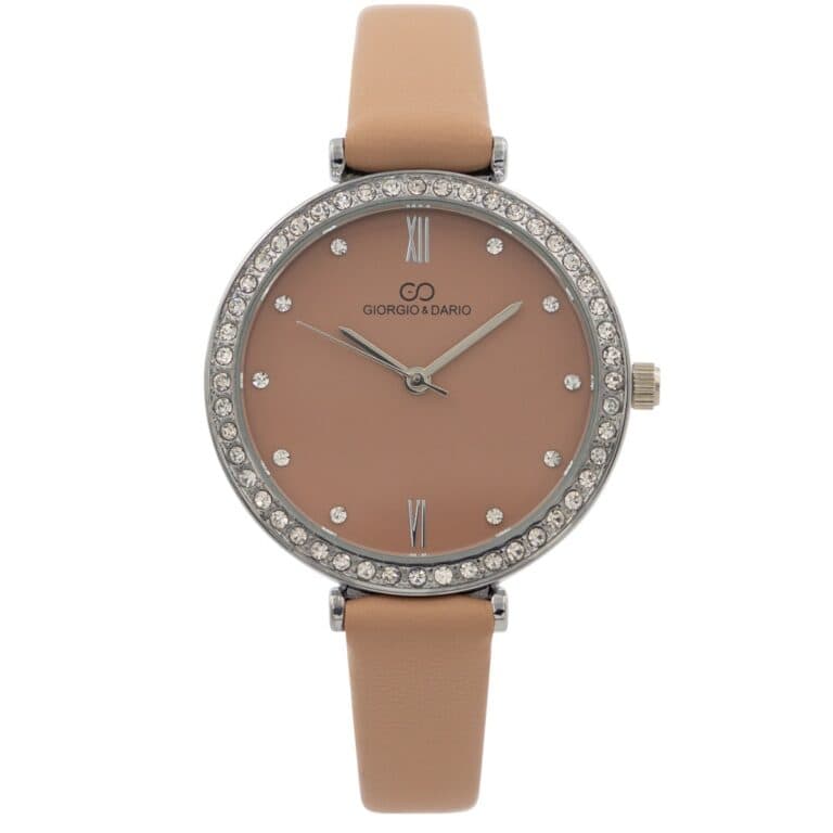 Montre Femme Bracelet Marron Rose GIORGIO