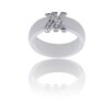 Jolie Coffret Bague Femme Céramique Ornée Zirconium