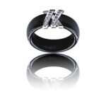 Votre Coffret Bague Femme Céramique Ornée Zirconium