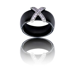 Coffret Bague Femme Fashion Céramique Ornée Zirconium