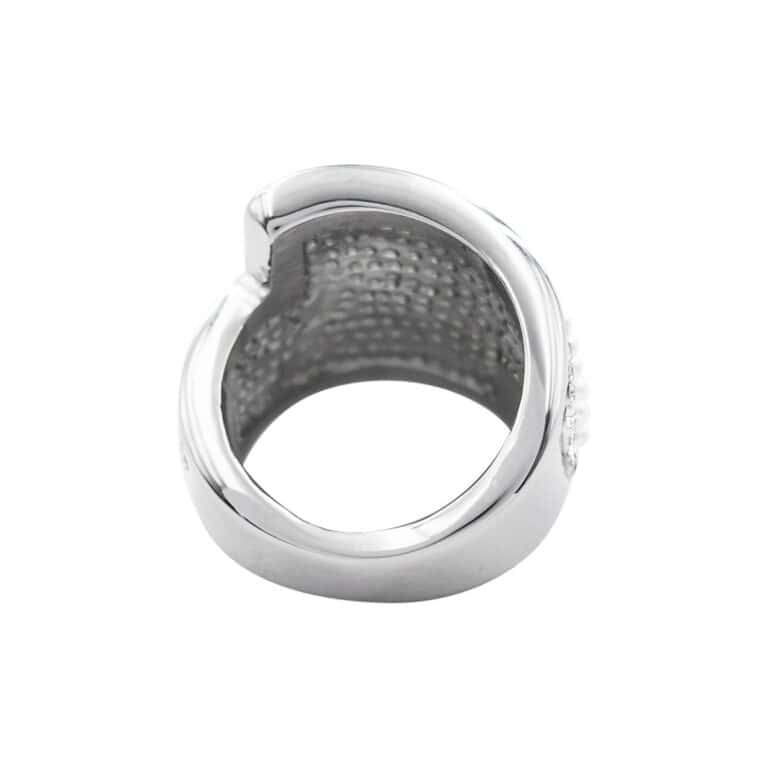 Superbe Bague Femme Ornée Perles Zirconium