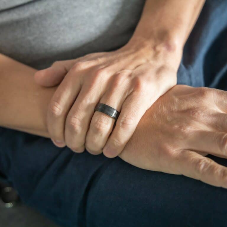 Bague Anneau pour Homme en Titane