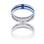 Très belle Bague Anneau Homme Acier