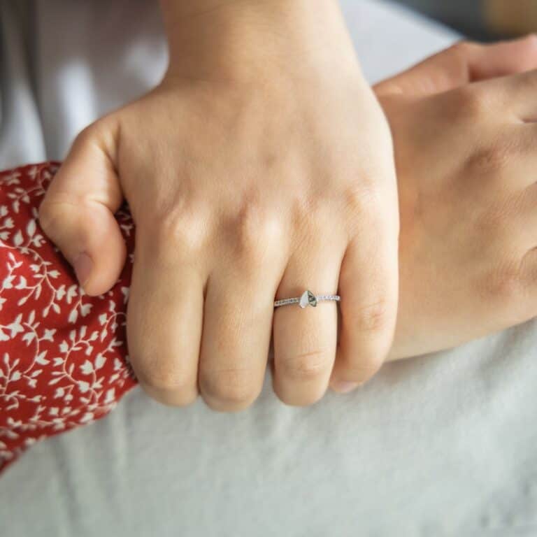 Bague Femme Coeur Ornée de Strass