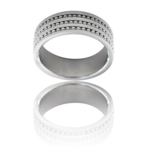 Sublime Bague Anneau pour Homme Acier