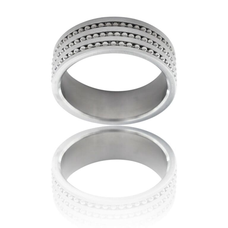 Sublime Bague Anneau pour Homme Acier