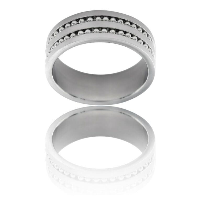 Magnifique Bague Anneau Homme Acier