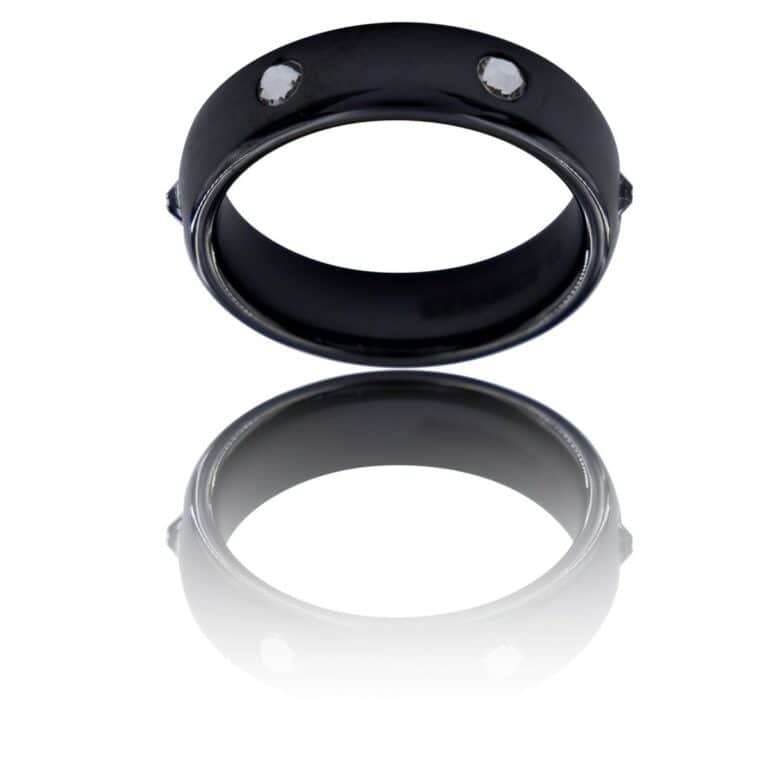 Bague Anneau Homme en Acier