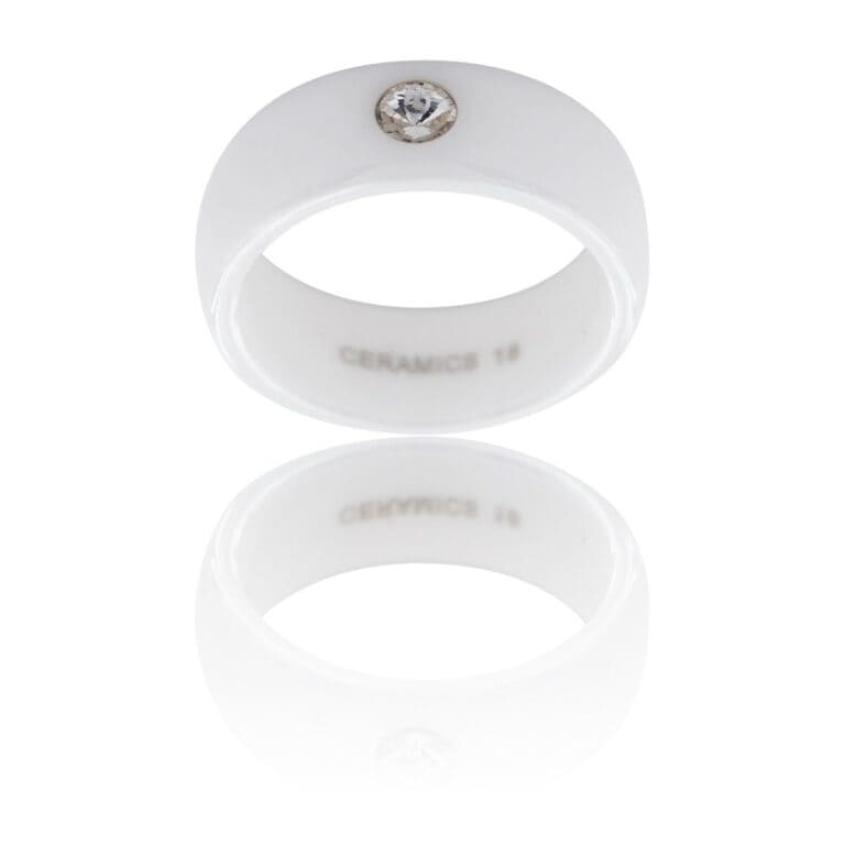 Coffret Bague tendance Femme Céramique Ornée Zirconium