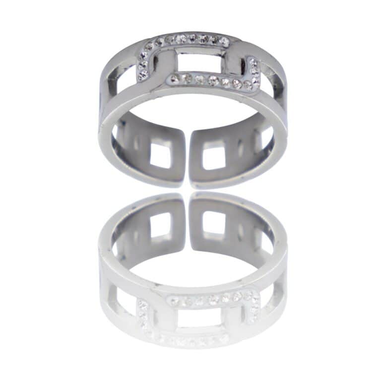 Très Jolie Bague Femme Ornée Zirconium KERRIA