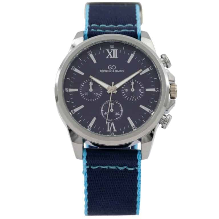 Votre Montre Homme Tissu Bleu GIORGIO