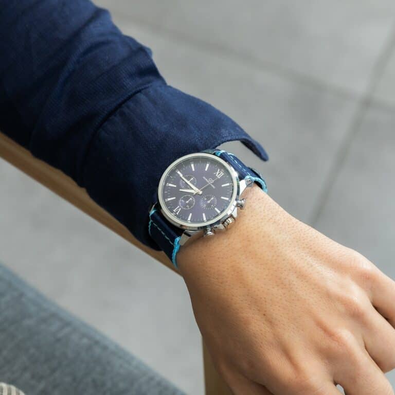 Votre Montre Homme Tissu Bleu GIORGIO