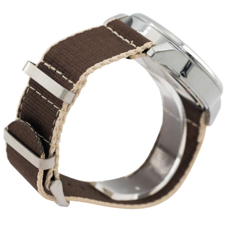 Jolie Montre Homme Tissu Marron GIORGIO