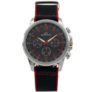 Montre Homme avec Bracelet Tissu Noir GIORGIO
