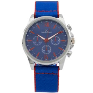 Belle Montre Homme Tissu Bleu GIORGIO