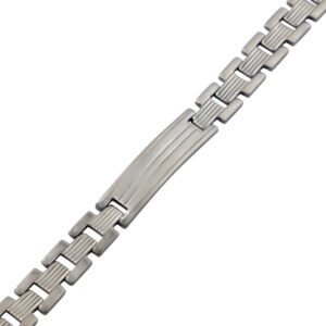 Sublime Gourmette Bracelet Homme Acier