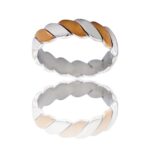 Magnifique Bague Femme Bi-Color CAPREA