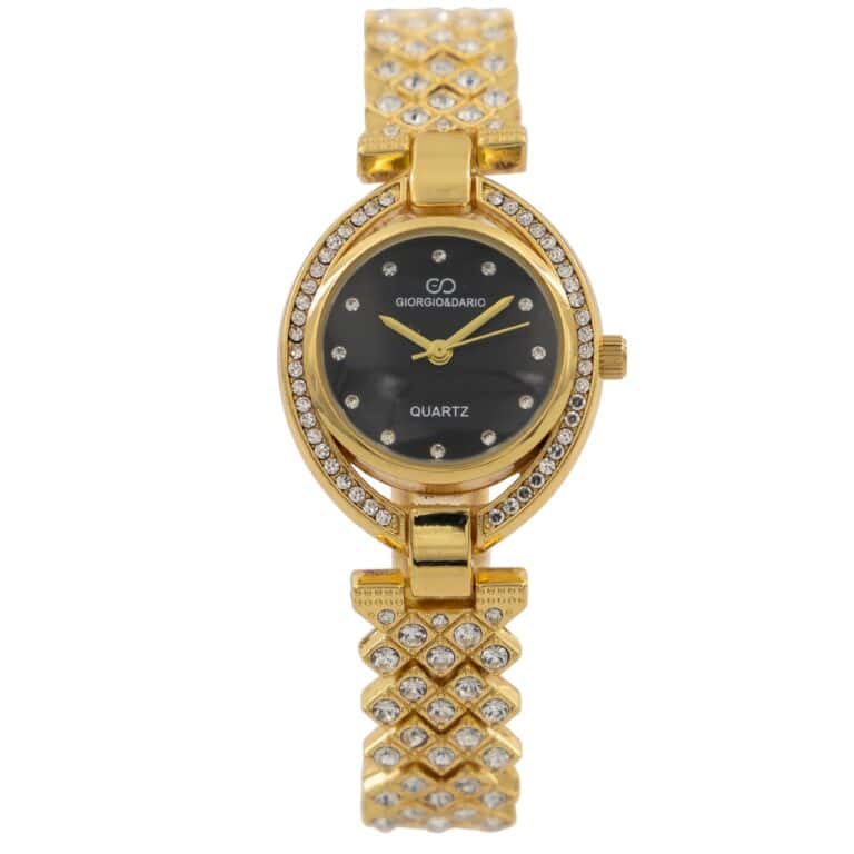 Sublime Montre Femme Métal Doré Strass GIORGIO