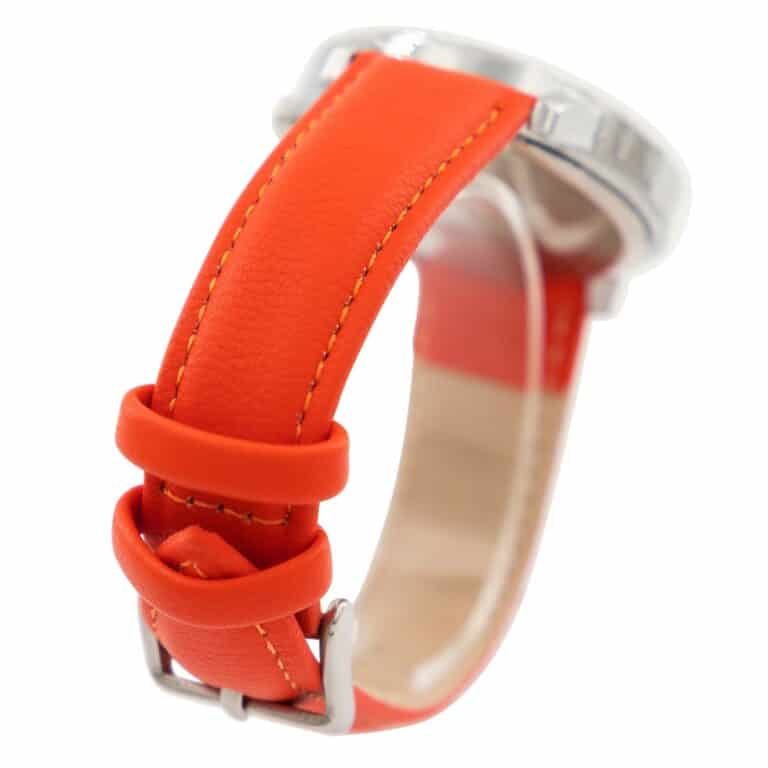 Délicate Montre Femme Rouge Orange GIORGIO