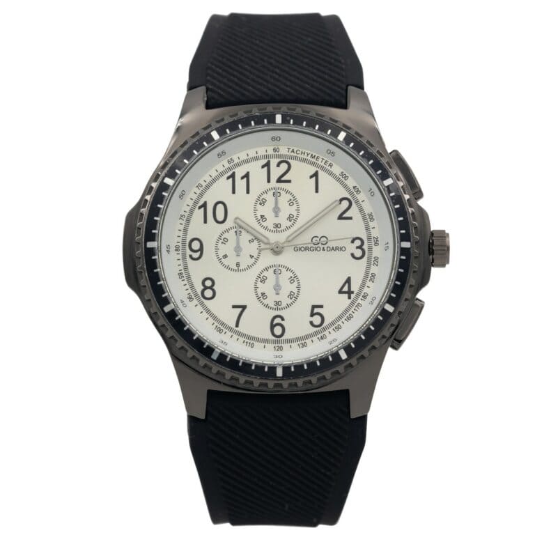 Superbe Montre Homme Silicone Noir GIORGIO