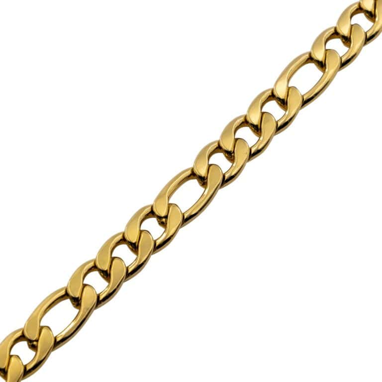 Bracelet Homme Acier Couleur Dorée