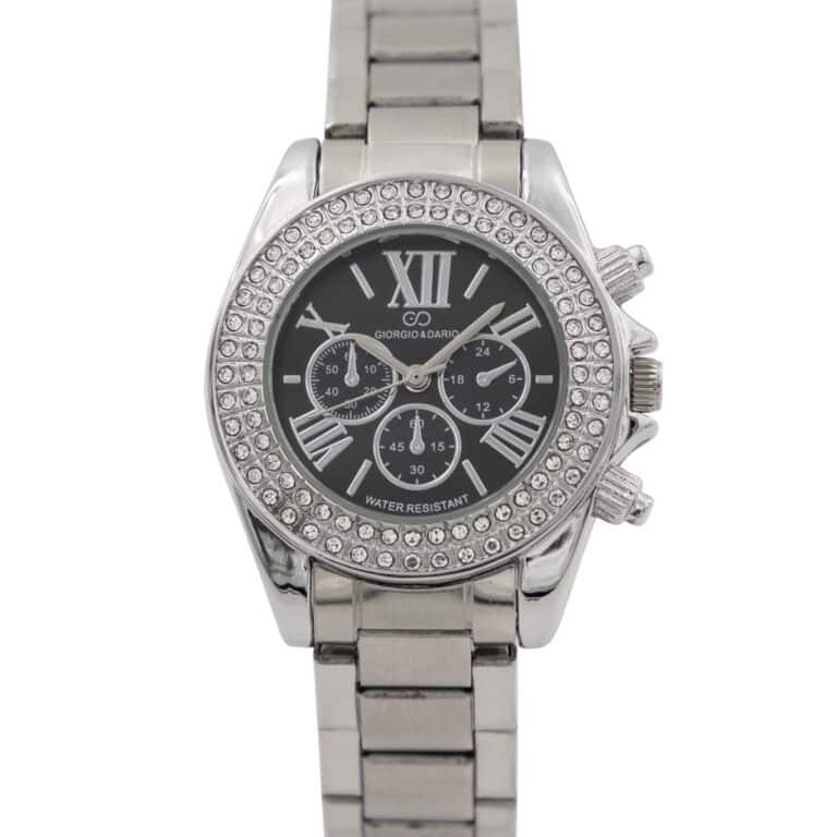 Votre Coffret Montre Femme Acier Strass GIORGIO