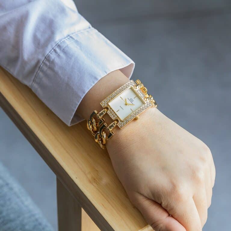 Coffret Montre pour Femme Acier Strass GIORGIO