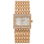 Montre Femme en Métal Rosé Strass GIORGIO