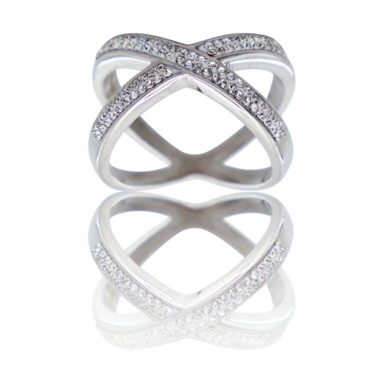 Très Belle Bague Femme Ornée Zirconium HEDERA