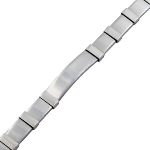 Gourmette Bracelet Homme Fashion Acier
