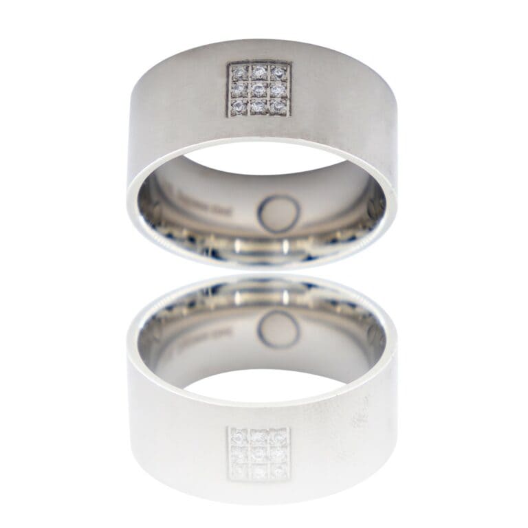 Bague Anneau Homme fashion en Acier Zirconium IBERIS