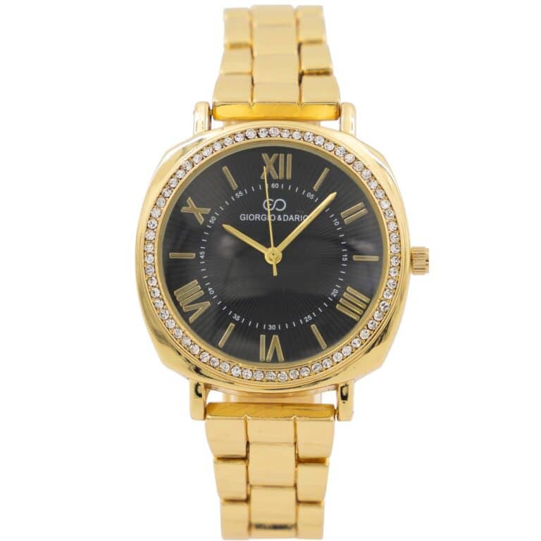 Montre Femme en Métal Rosé Strass GIORGIO