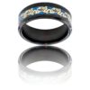 Bague Anneau Homme en Acier Couleur Noir Dragon
