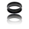 Magnifique Bague Anneau Homme Acier Noir
