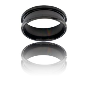Magnifique Bague Anneau Homme Acier Noir