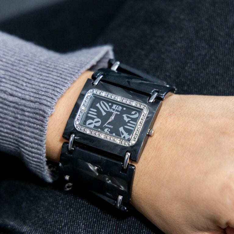 Montre Femme Métal et Plastique Noir CHTIME