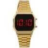 Montre pour Femme Métal Couleur Doré Digital CHTIME