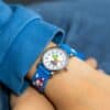 Montre pour Enfant Unisexe Silicone Voiture Bleu