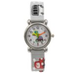 Montre pour Enfant Unisexe en Silicone Voiture Gris
