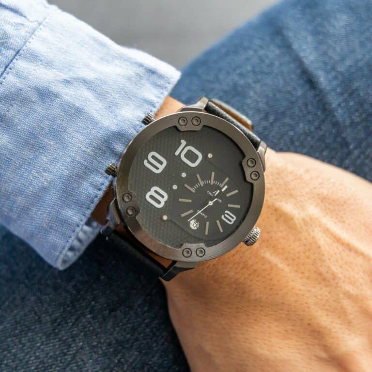 Beau Coffret Montre XL Homme Noir CHTIME