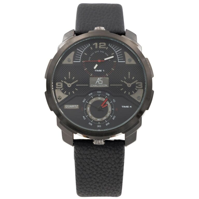 Coffret Montre Tendance XL Homme Noir CHTIME