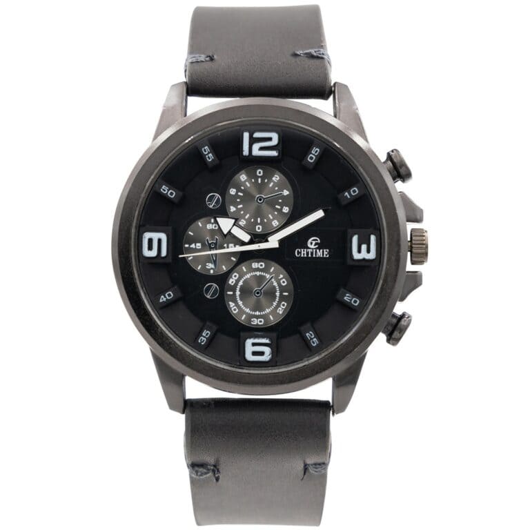 Elégante Montre Homme Noir CHTIME