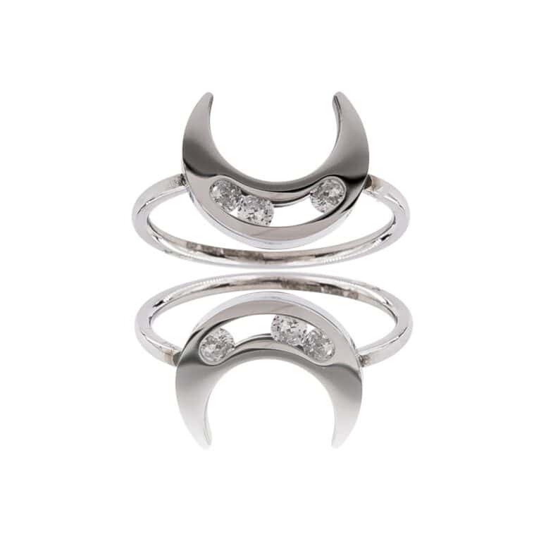 Bague pour Femme Acier Ornée Zirconium