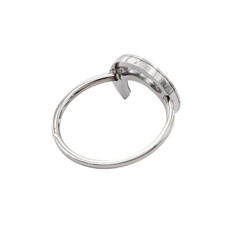 Bague pour Femme Acier Ornée Zirconium