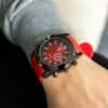 Belle Montre Homme Silicone Rouge CHTIME