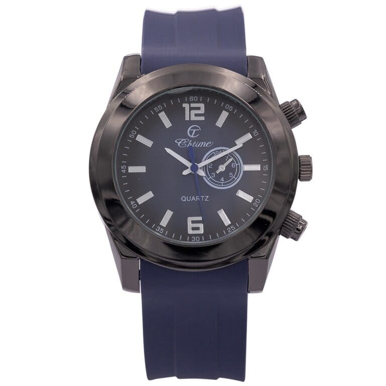 Montre Pas Chère Homme Silicone Bleu CHTIME