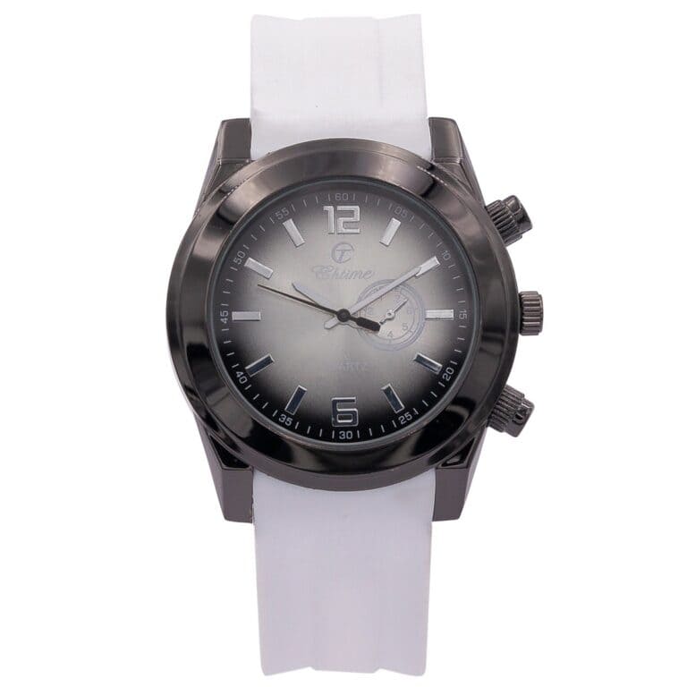 Sublime Montre Homme Silicone Blanc CHTIME