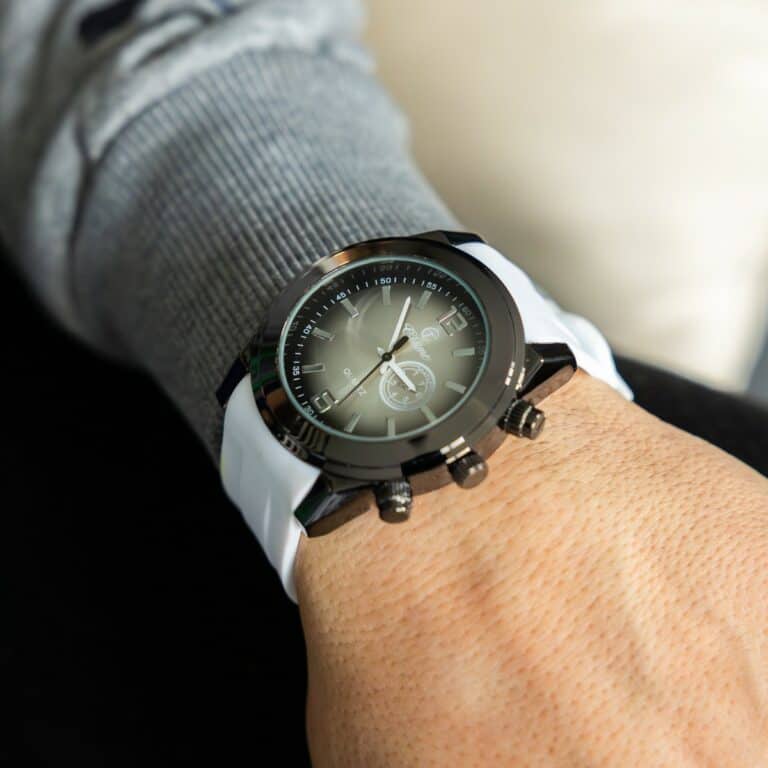 Sublime Montre Homme Silicone Blanc CHTIME