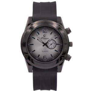 Jolie Montre Homme Silicone Noir CHTIME