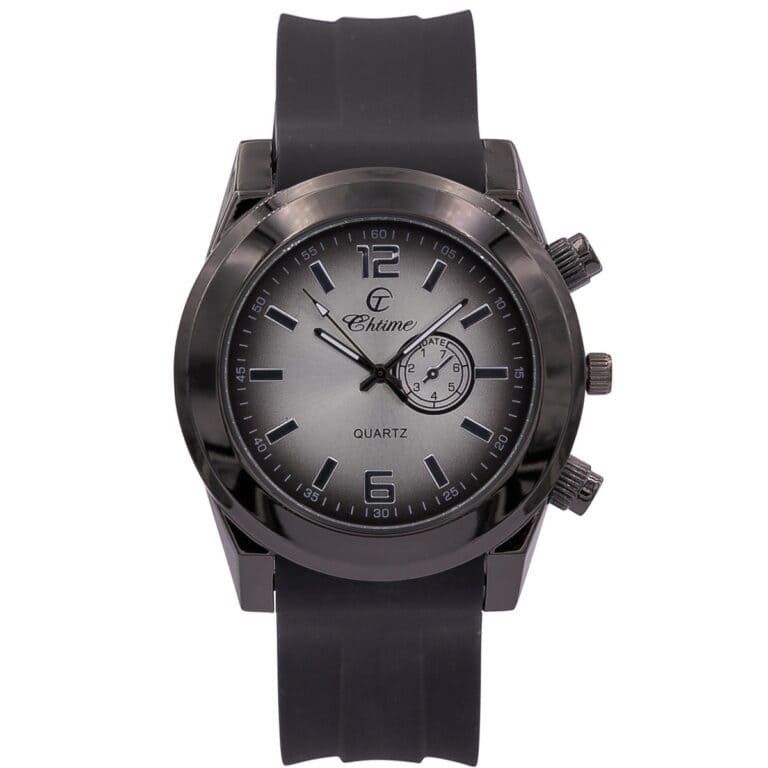 Jolie Montre Homme Silicone Noir CHTIME